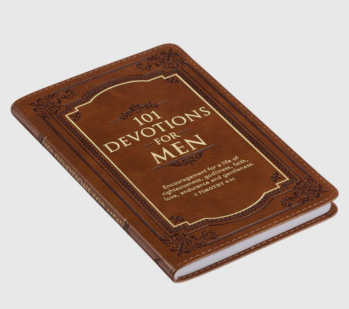 101 DEVOTIONS FOR MEN FAUX LEATHER