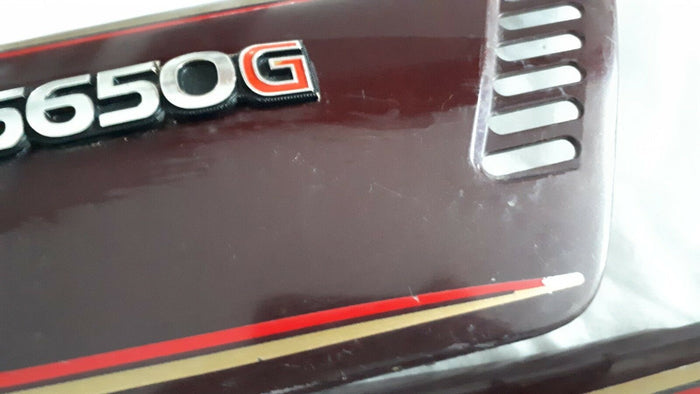 1981-1983 GS 650G SIDE COVER, MAROON SIDE PANELS