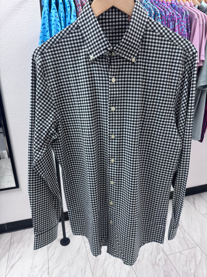 HORN LEGEND BLACK CHECKERED BUTTON DOWN