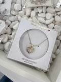 Gold Dipped Heart Charm Necklace