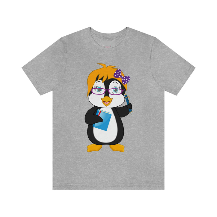 Adult-Size Mrs. Glacier The Penguin Tee - Leigha Marina Cartoon Design