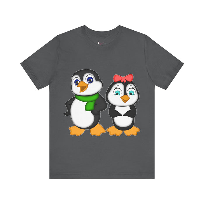 Adult-Size Tee - Leigha Marina's Mommy & Daddy Penguins