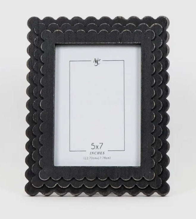 BLACK 9"x11" WOOD PHOTO FRAME