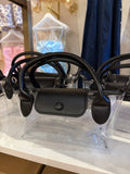 BLACK DOUBLE HANDLE CLEAR BAG