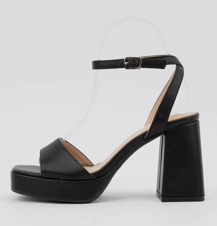Black Platform Heel
