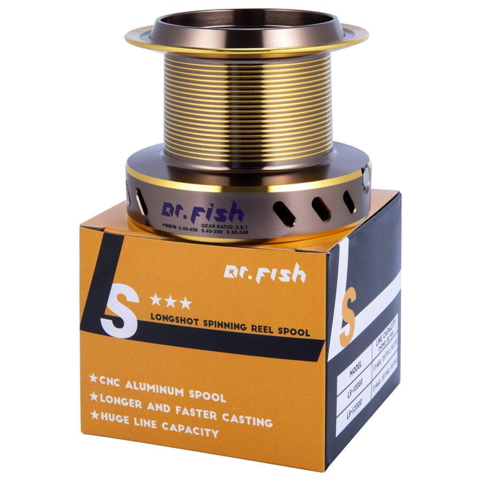 Dr.Fish LongShot Reel Spare Spool 10000/12000 - Dr.Fish Tackles