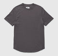 EIFFEL GREY S/S SCOOP BOTTOM PIMA TEE ( SIZE SMALL LEFT)