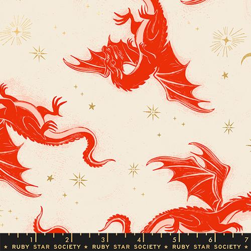 Etched Dragons-Dark Ruby