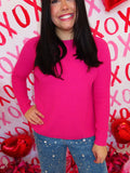 Fuchsia Knit Sweater