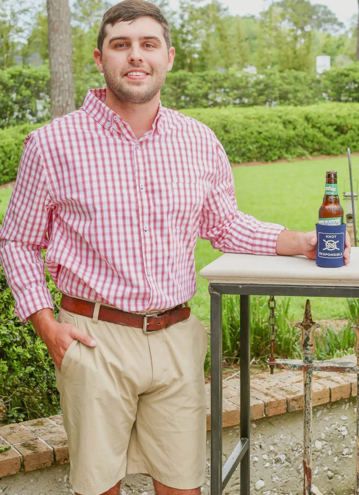 GEORGIA RED CLASSIC BUTTON DOWN