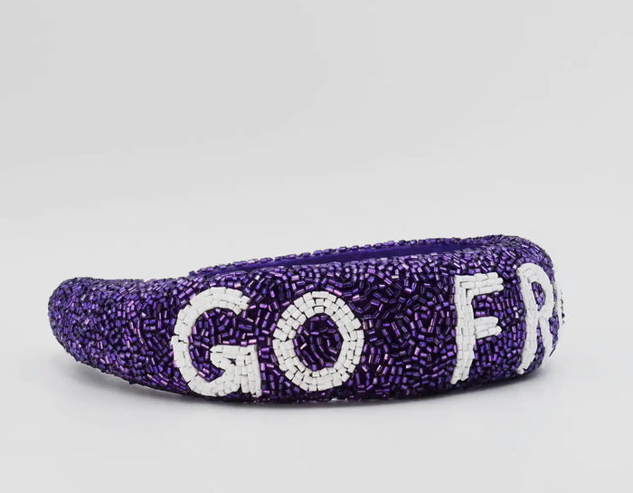 GO FROGS BEADED HEADBAND