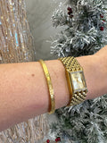 GOLD NUMERAL BRACELET