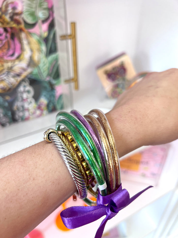 GREEN/ PURPLE/ GOLD BANGLE