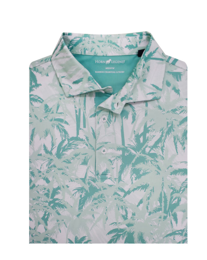 HL GREEN PALM PERFORMANCE POLO