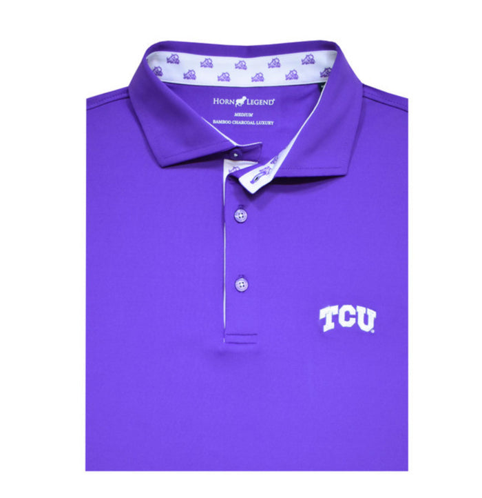 HL TCU PUPLE LUXURY POLO