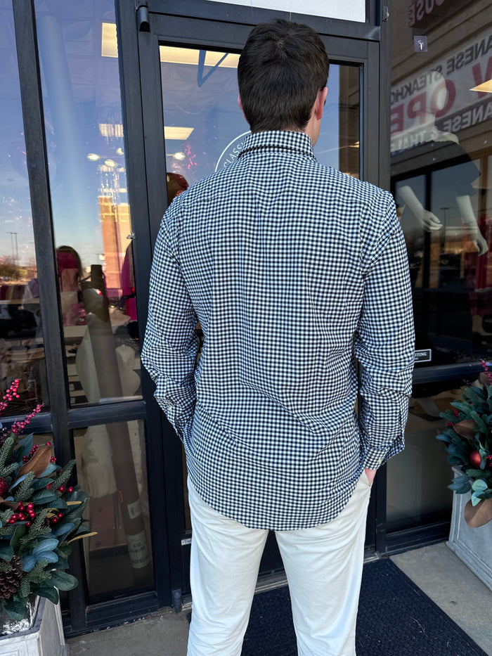 HORN LEGEND BLACK CHECKERED BUTTON DOWN