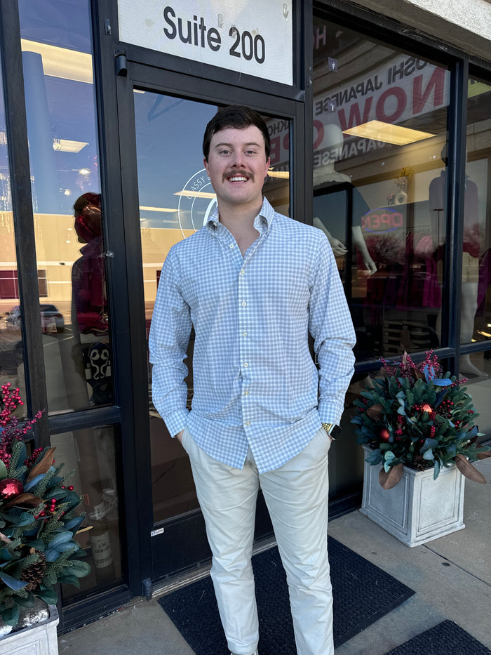 HORN LEGEND GREY CHECKERED BUTTON DOWN