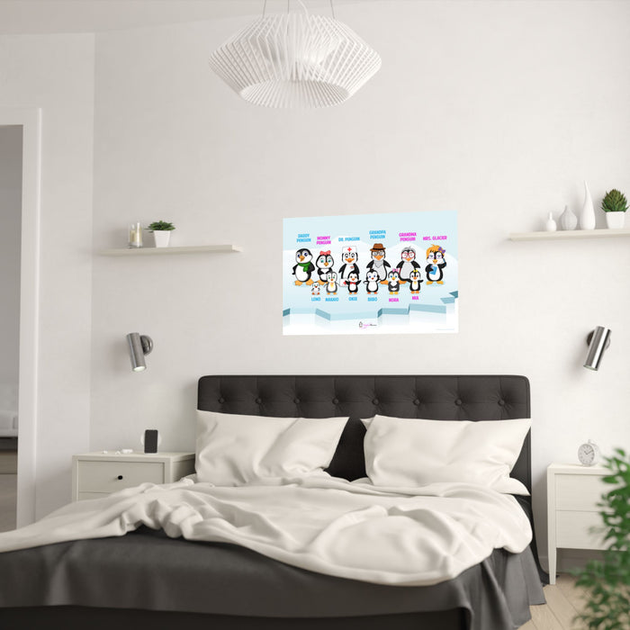 Leigha Marina's Penguins On Ice Poster With Names