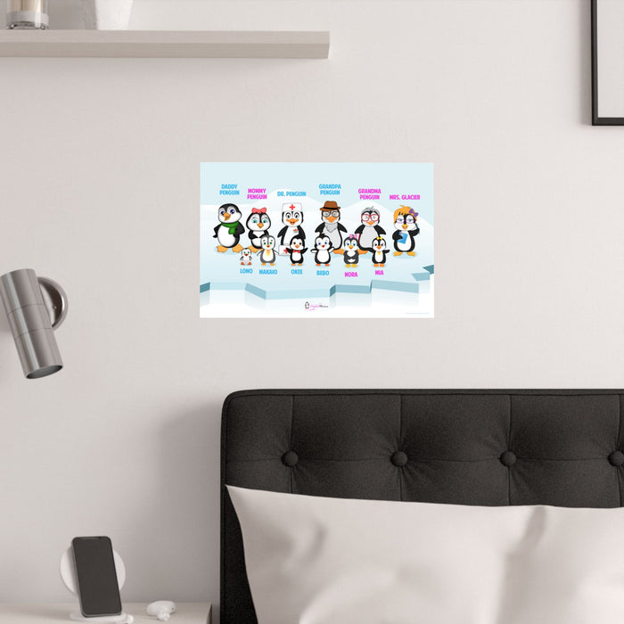 Leigha Marina's Penguins On Ice Poster With Names