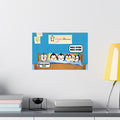 Leigha Marina's "There Were Five in the Bed" Penguins Nursery Rhyme Poster