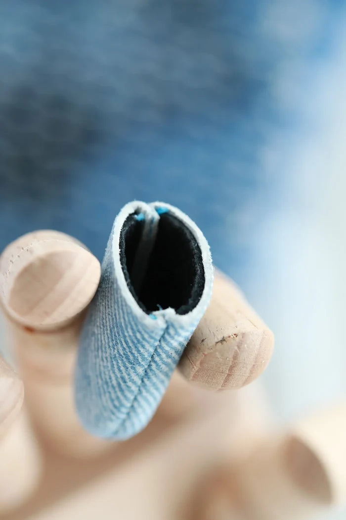 Little House - Leather Fingertip Thimble Medium (Denim)