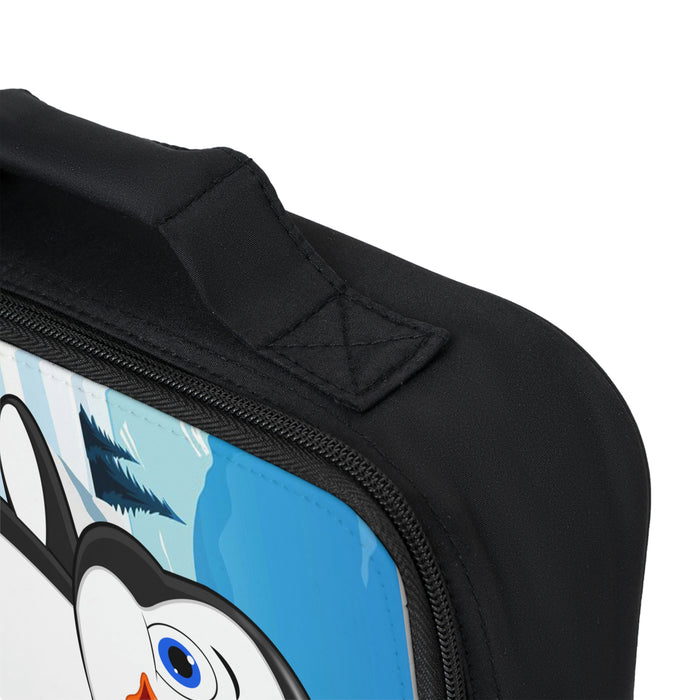 Lunch Bag - Bebo The Penguin - Winter Background