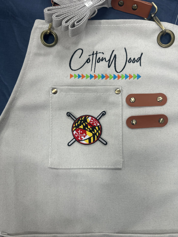 Maryland flag Crochet Iron On Patch