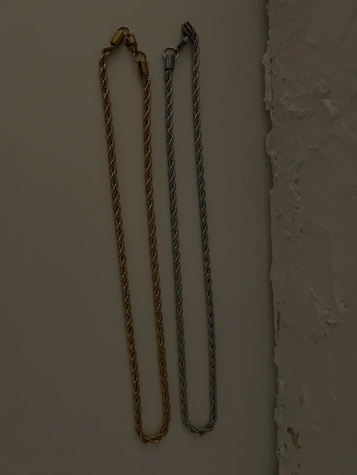 MENS GOLD ROPE CHAIN NECKLACE