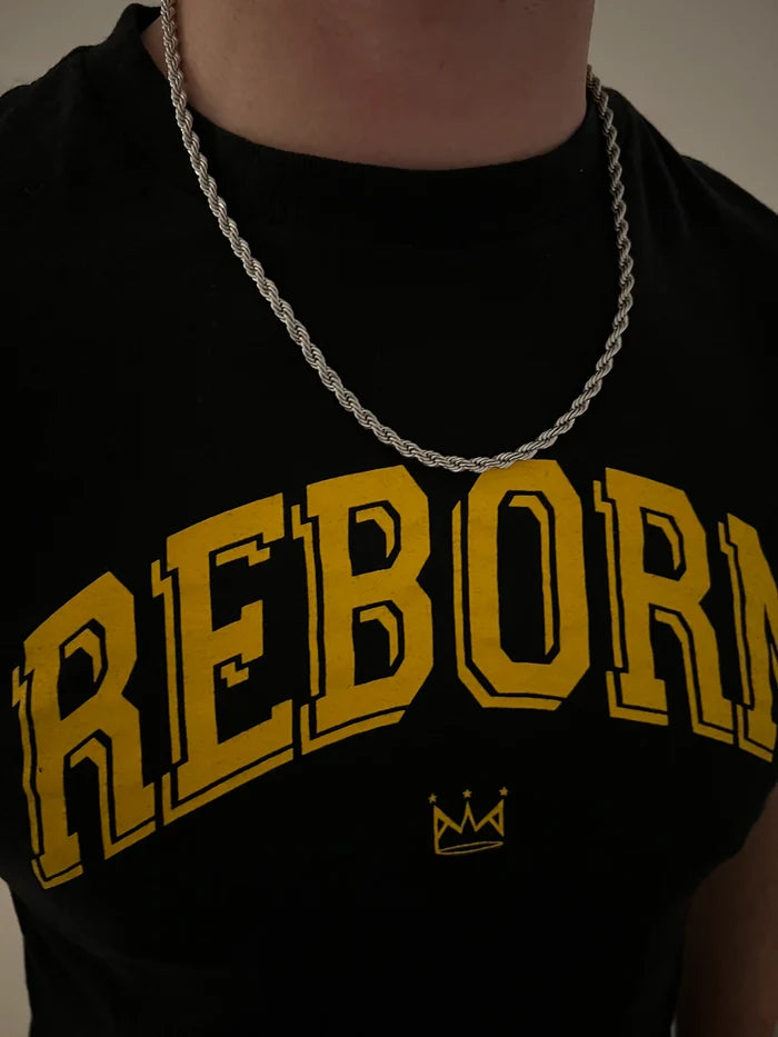 MENS SILVER ROPE CHAIN