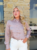 MOCHA PINSTRIPE LONGSLEEVE BUTTON DOWN