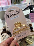 Open Shape Claw Clip - Gold