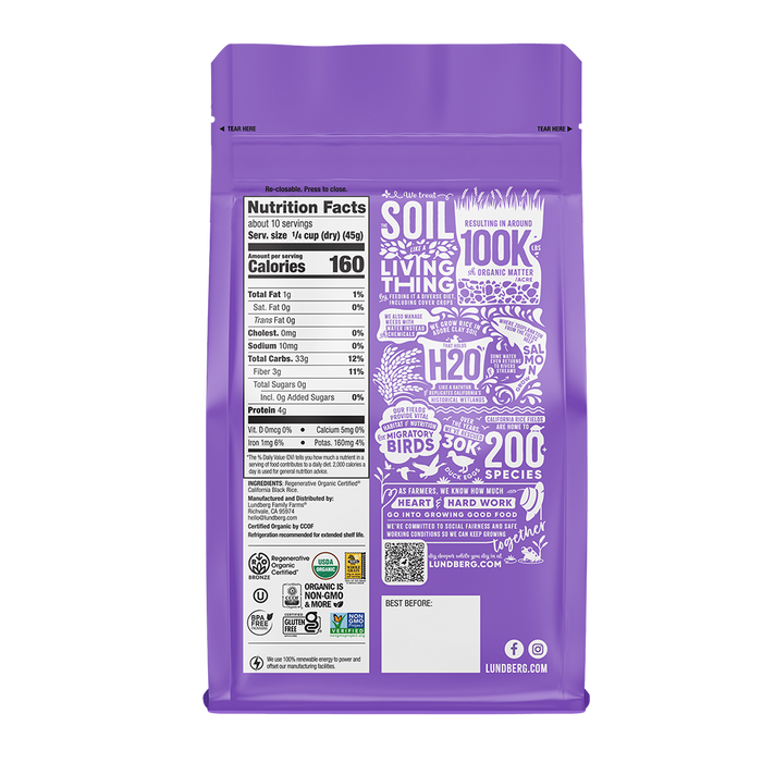 Organic Black Pearl Rice