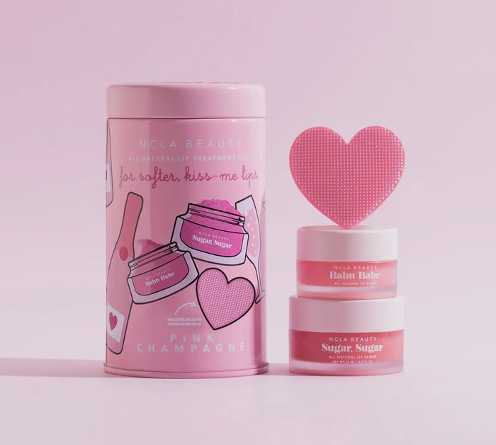 PINK CHAMPAGNE LIP CARE SET + LIP SCRUBBER