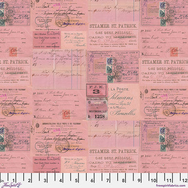 Pink Ephemera Canvas - Pink