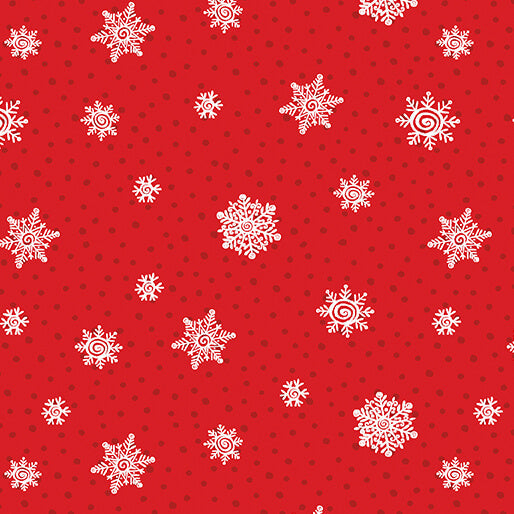 Playful Flakes Red