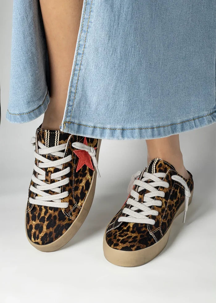 Polka Shu Shop Leopard Sneakers