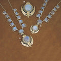 Rainbow moonstone Khanda ensemble