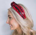 RED/ BLACK SEQUIN HEADBAND