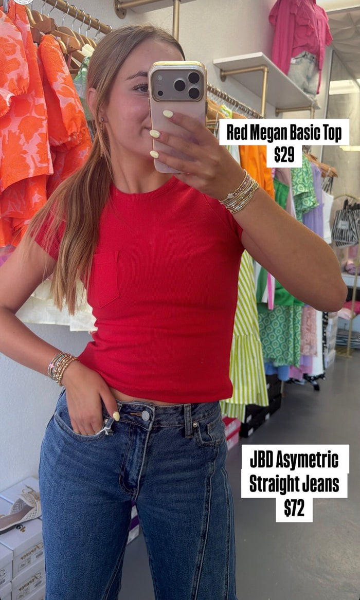 RED MEGAN BASIC TOP