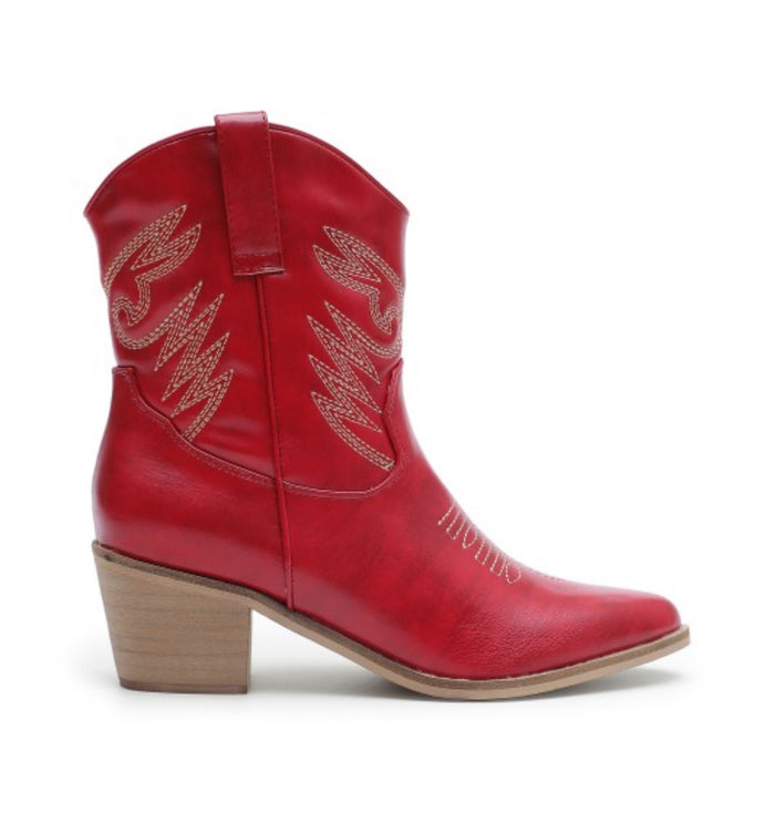 Red Western Cowboy Boot