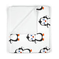 Soft Fleece Baby Blanket White - Leigha Marina's Bebo The Penguin