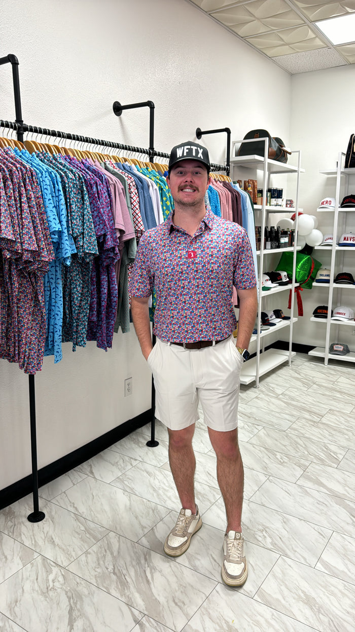 STONE PLAYER FIT WOVEN 8" SHORT