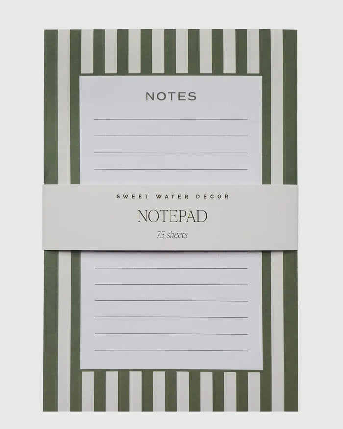 Striped Notepad - Stationery & Office Accessories