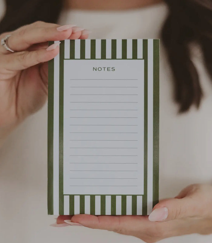 Striped Notepad - Stationery & Office Accessories