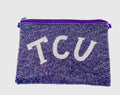 TCU BEADED POUCH