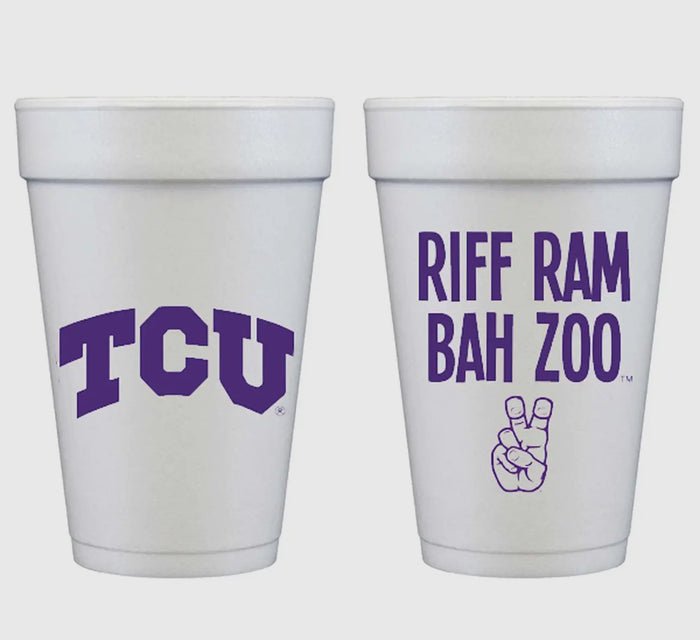 TCU FOAM CUPS - 10 PACK