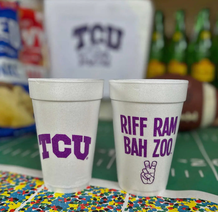 TCU FOAM CUPS - 10 PACK