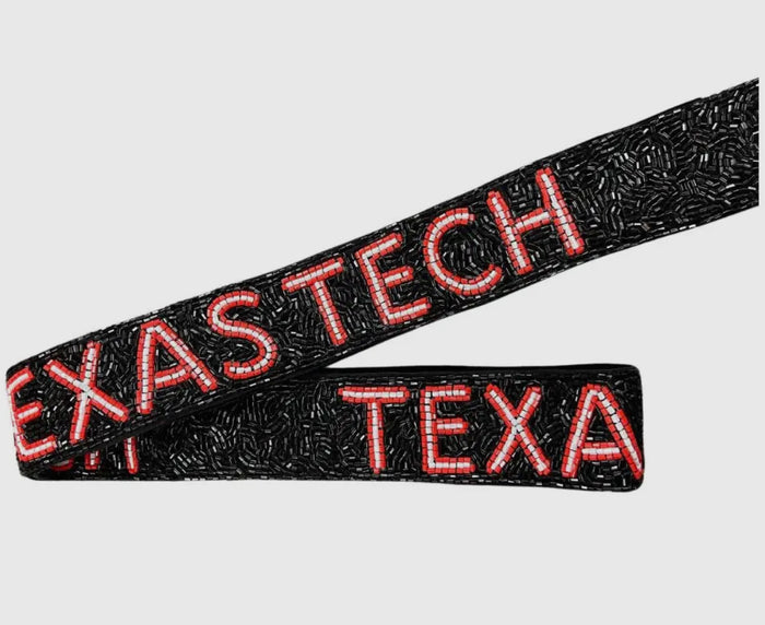 TEXAS TECH BEADED STRAP