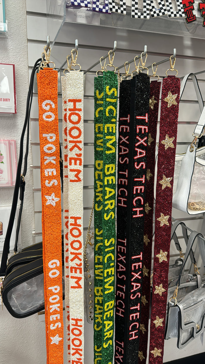 TEXAS TECH BEADED STRAP