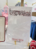 TEXAS TECH CAMPUS SKYLINE NOTEPAD